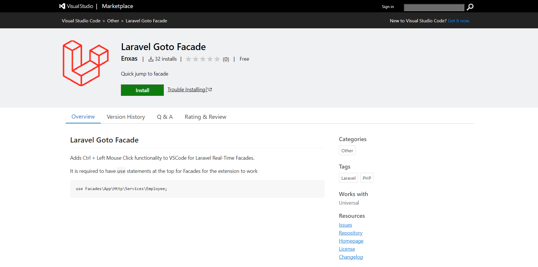 image of Laravel Goto Facade